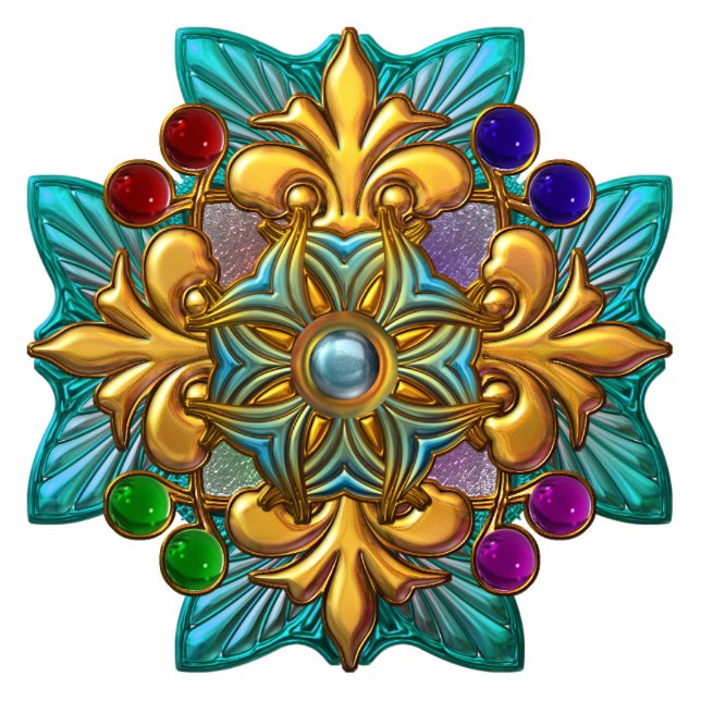 Schlüsselanhänger Fotoskulptur Aquamarine mehrfarb (Vorne)