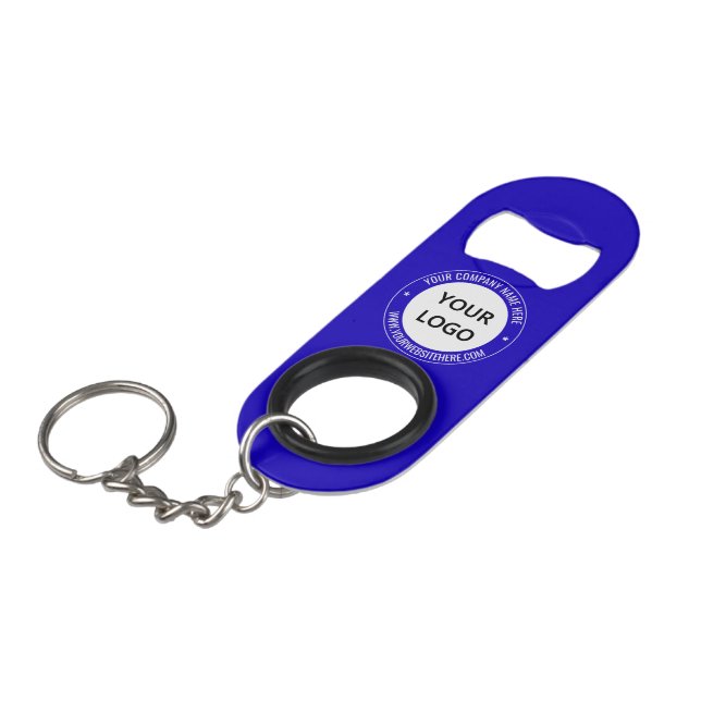 Schlüsselanhänger für benutzerdefiniertes Firmenlo Mini Flaschenöffner (Vorderseite Schrägansicht)