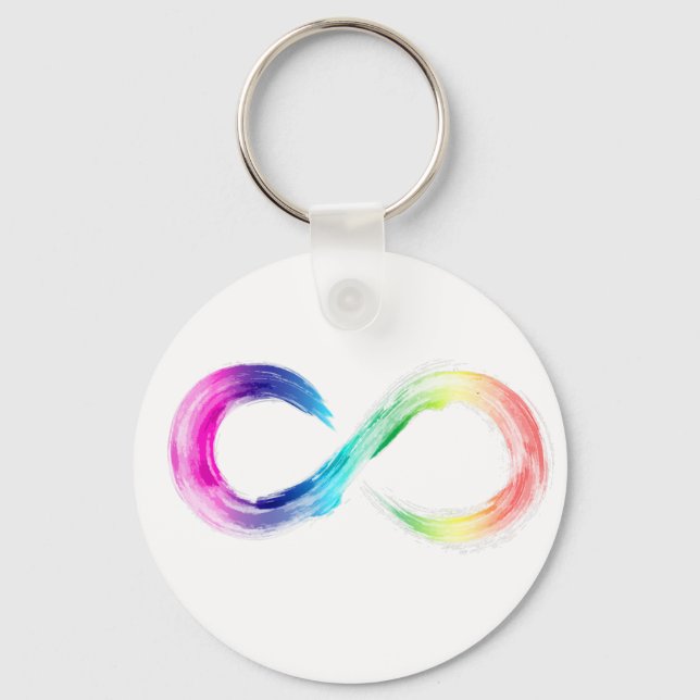 Schlüsselanhänger für das Logo für Neurovielfalt (Vorderseite)