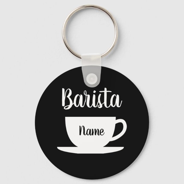 Schlüsselanhänger für den Barista-Namen (Vorderseite)