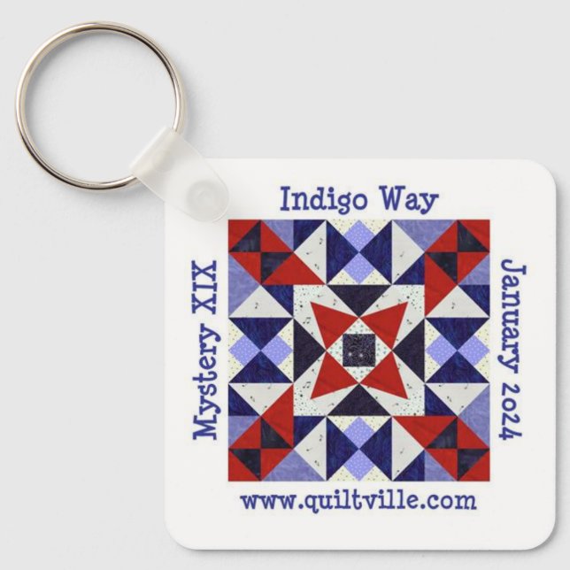 Schlüsselanhänger für den Indigo-Weg (Vorderseite)
