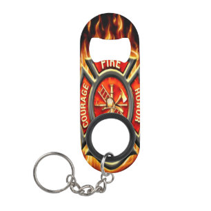 Schlüsselanhänger für Feuerwehrleute Mini Flaschenöffner