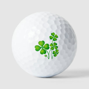 Schlüsselanhänger für grüne Kleeblätter Golfball