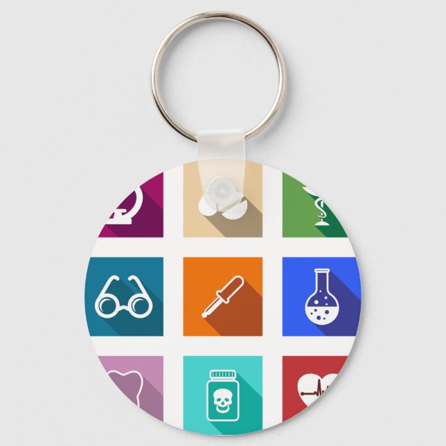 Schlüsselanhänger für Medizinische Icons (Vorderseite)