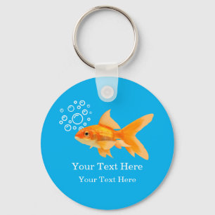 Schlüsselanhänger für niedliche Goldfish-Meldung