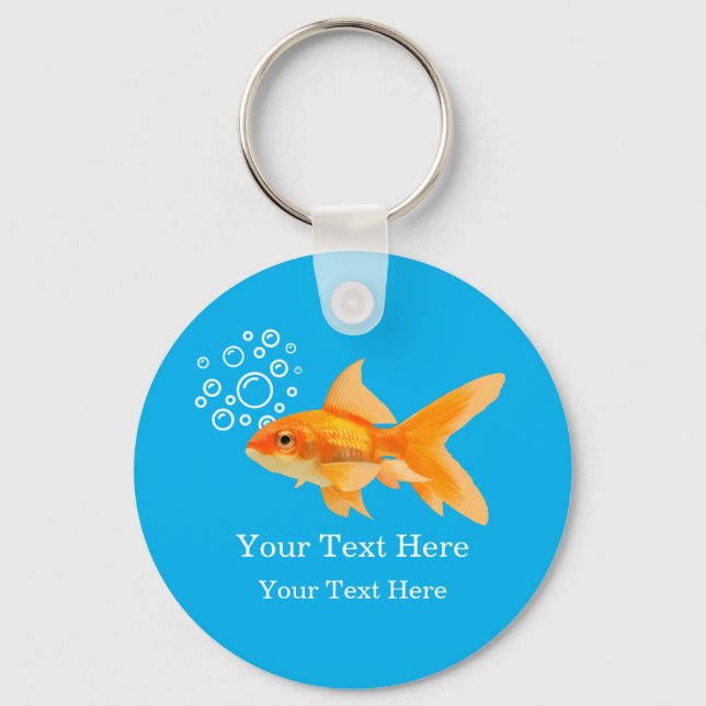 Schlüsselanhänger für niedliche Goldfish-Meldung (Vorderseite)