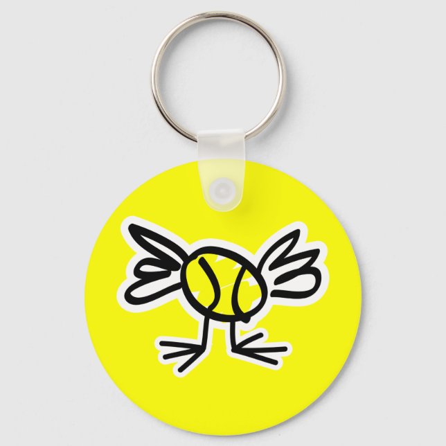 Schlüsselanhänger für niedliche Tenniskiche (Vorderseite)