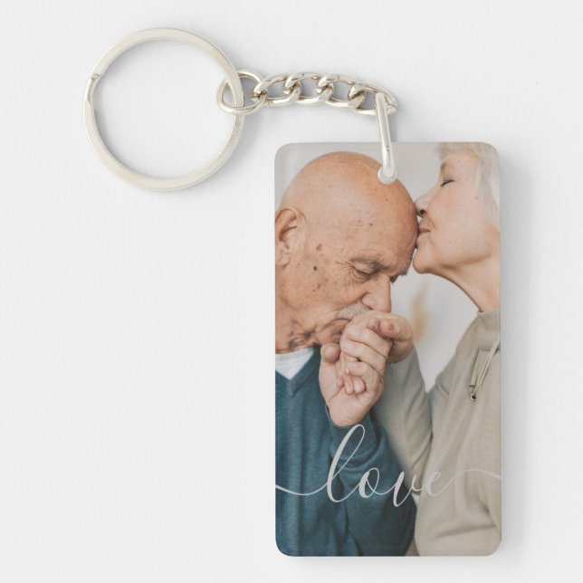 Schlüsselanhänger für personalisierte Foto- und Te (Vorderseite)