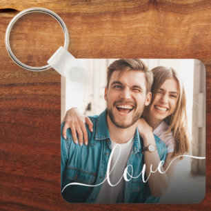 Schlüsselanhänger für personalisiertes Foto und Te