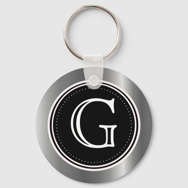 Schlüsselanhänger für Silver Triple Monogram Schlü (Vorderseite)