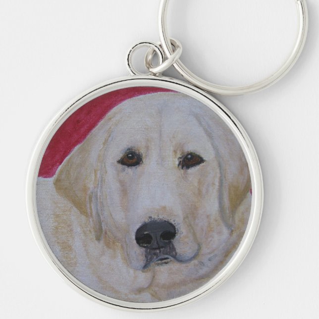 Schlüsselanhänger, gelber Labrador-Retriever Schlüsselanhänger (Vorne)