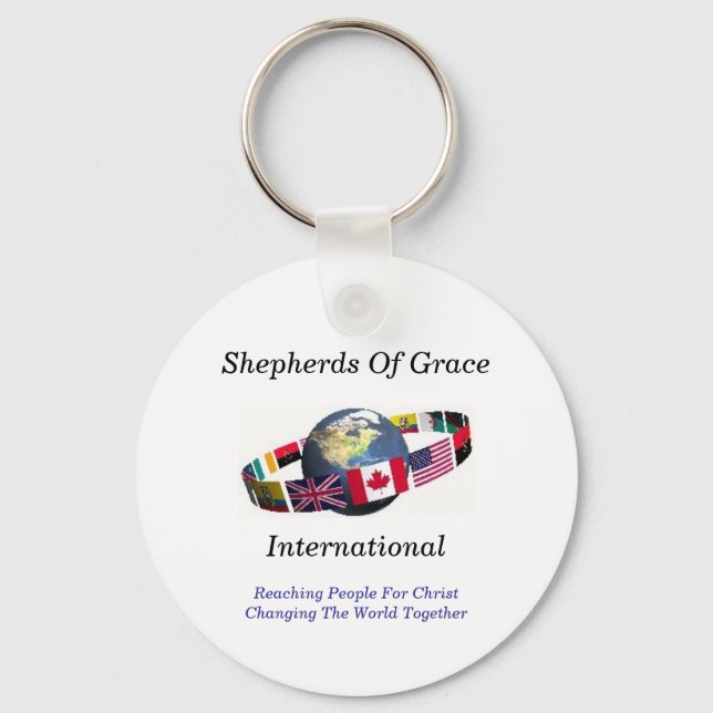 Schlüsselanhänger - Gnadenschäfer, international (Vorderseite)