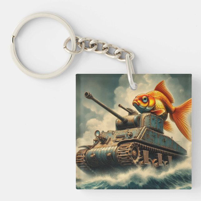 Schlüsselanhänger "Goldfish Adventure" (Vorderseite)