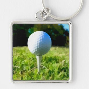 Schlüsselanhänger-Golfball und Teebilder für Golfs Schlüsselanhänger