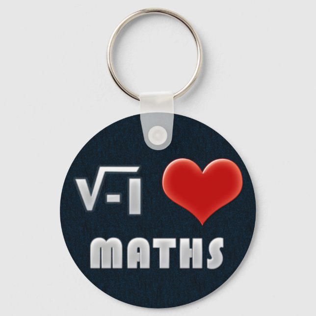 SCHLÜSSELANHÄNGER I LIEBE MATH (Vorderseite)