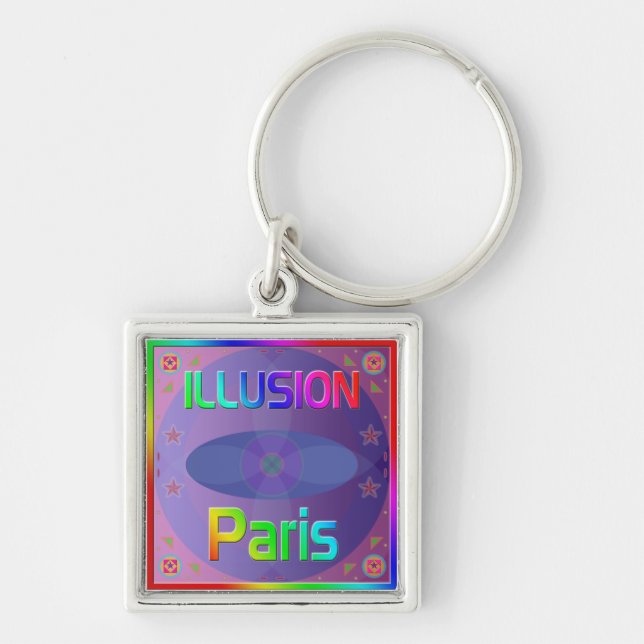 Schlüsselanhänger "ILLUSION Paris" (Vorne)