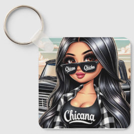 Schlüsselanhänger im Chicana-Stil