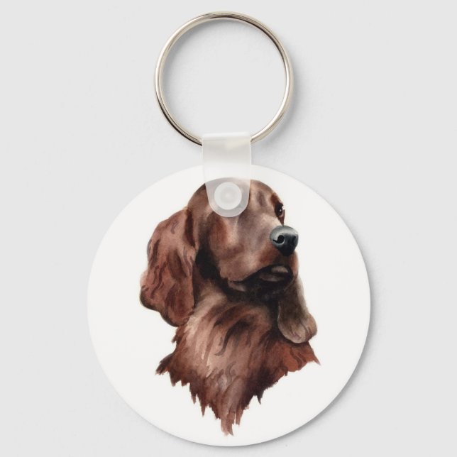 Schlüsselanhänger Irish Setter (Vorderseite)