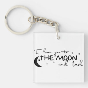 Schlüsselanhänger: Liebe zum Mond Schlüsselanhänger