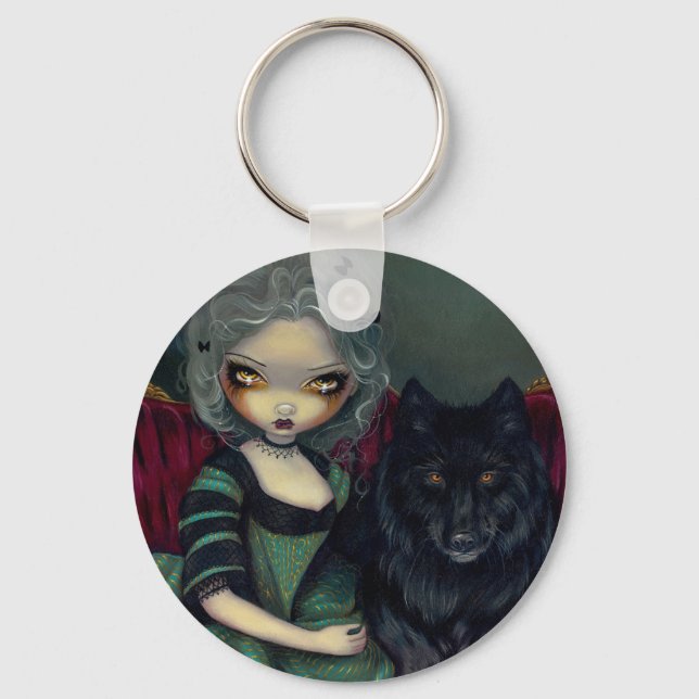 Schlüsselanhänger "Loup-Garou: Noir" (Vorderseite)