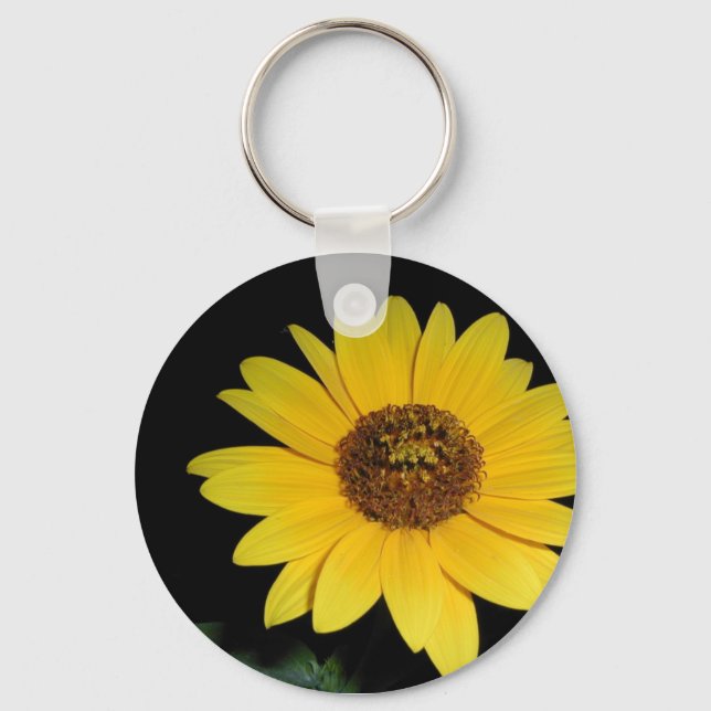 Schlüsselanhänger - markante Sonnenblume (Vorderseite)