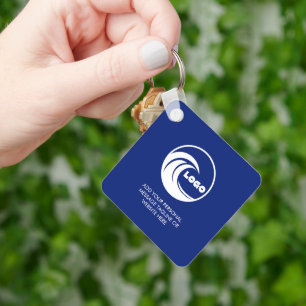 Schlüsselanhänger Maßgeschneidert Blau Geschäft Lo