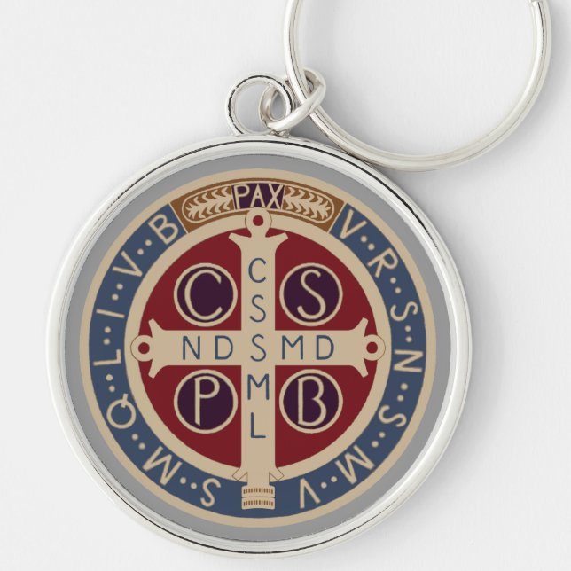 Schlüsselanhänger, Medaille St. Benedict Schlüsselanhänger (Vorne)