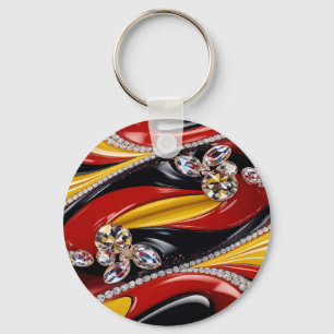 Schlüsselanhänger mit belgischem Farbdesign