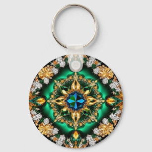 Schlüsselanhänger mit brasilianischem Farbdesign