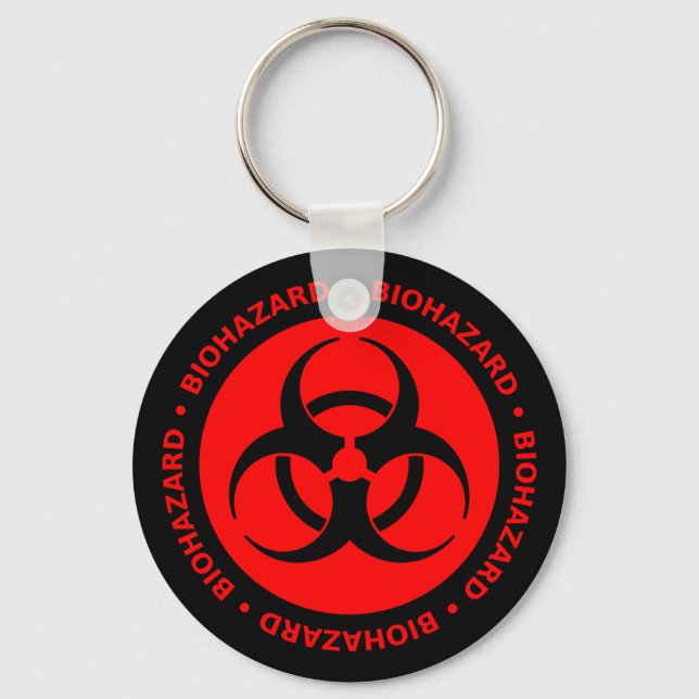 Schlüsselanhänger mit dem Symbol für rote und schw (Vorderseite)