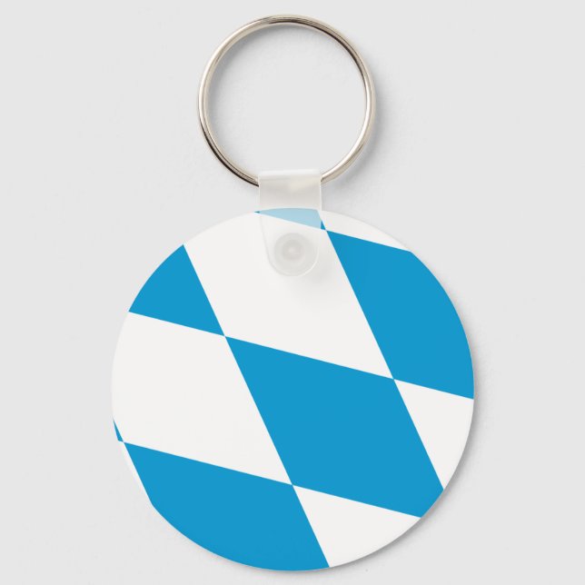 Schlüsselanhänger mit der Flagge Bayerns, Deutschl (Vorderseite)