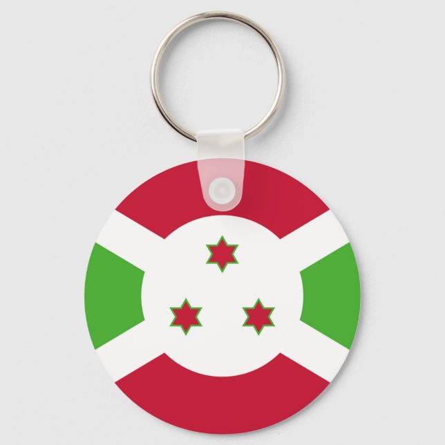 Schlüsselanhänger mit der Flagge Burundis (Vorderseite)