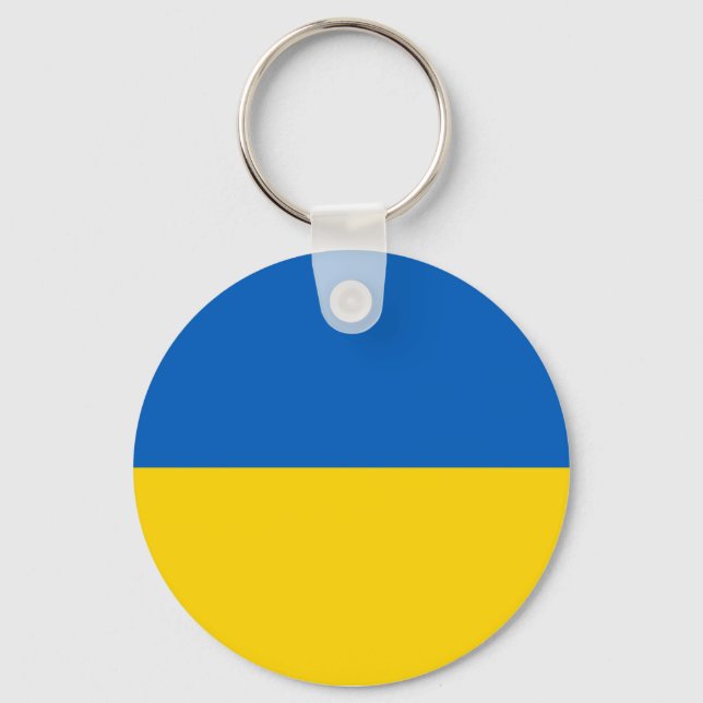 Schlüsselanhänger mit der Flagge der Ukraine (Vorderseite)