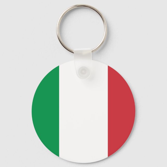 Schlüsselanhänger mit der Flagge Italiens (Vorderseite)