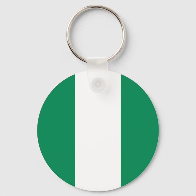 Schlüsselanhänger mit der Flagge Nigerias (Vorderseite)