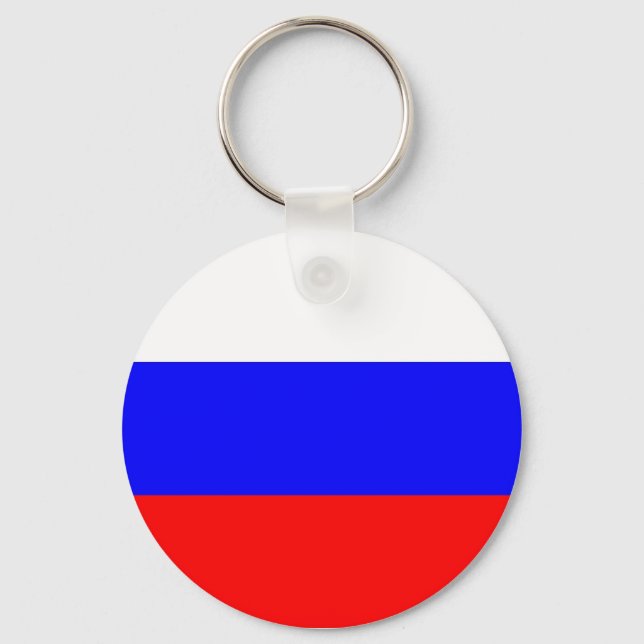 Schlüsselanhänger mit der Flagge Russlands (Vorderseite)