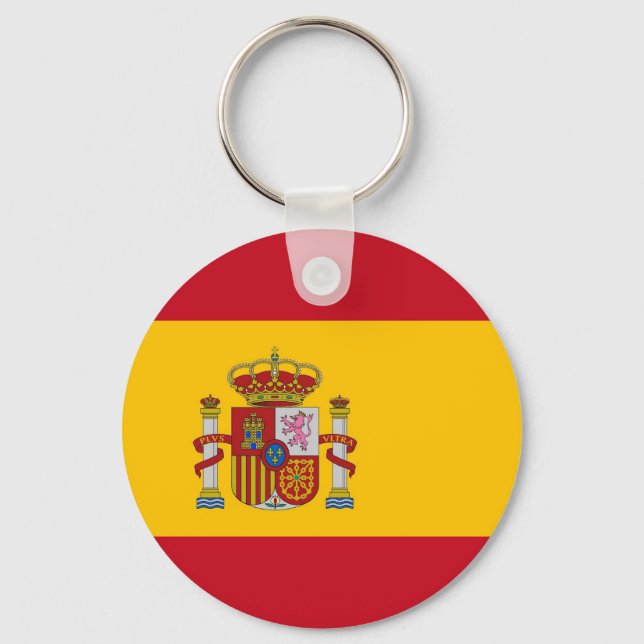Schlüsselanhänger mit der Flagge Spaniens (Vorderseite)