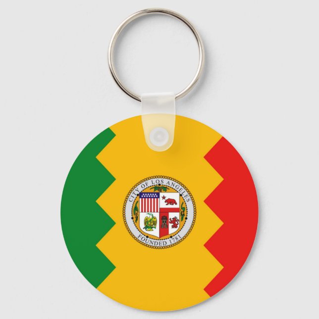 Schlüsselanhänger mit der Flagge von Los Angeles,  (Vorderseite)