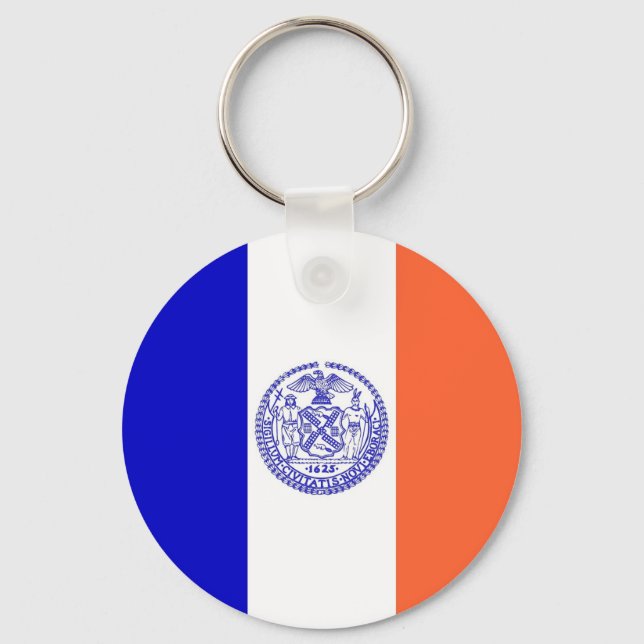 Schlüsselanhänger mit der Flagge von New York City (Vorderseite)