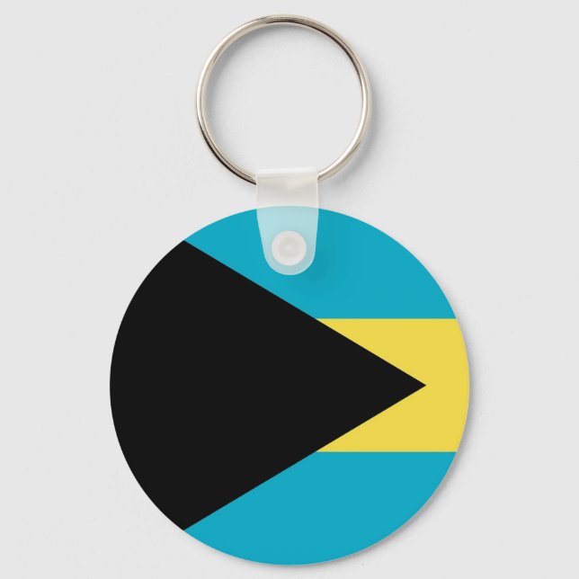 Schlüsselanhänger mit Flagge Bahamas (Vorderseite)