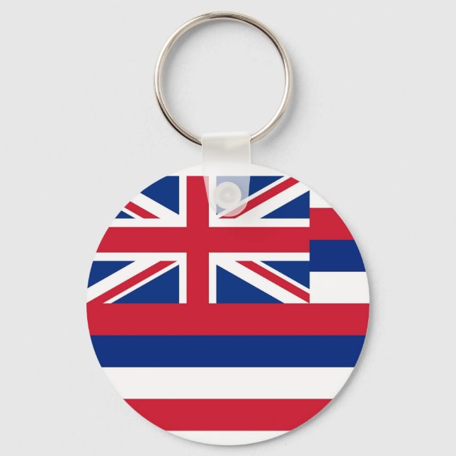 Schlüsselanhänger mit Flagge des Staat Hawaii (Vorderseite)