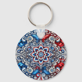 Schlüsselanhänger mit französischem Farbdesign