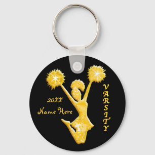 Schlüsselanhänger mit JAHR und Cheerleader's NAME
