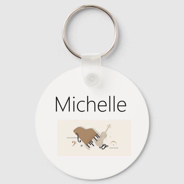 Schlüsselanhänger mit Klaviertasten für Kinder, Pi (Vorderseite)