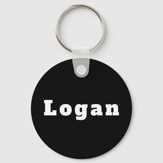 Schlüsselanhänger mit Namen Logan (Vorderseite)