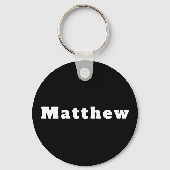 Schlüsselanhänger mit Namen Matthew (Vorderseite)