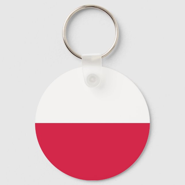 Schlüsselanhänger mit polnischer Flagge (Vorderseite)