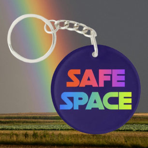 Schlüsselanhänger mit Safe Space Pride