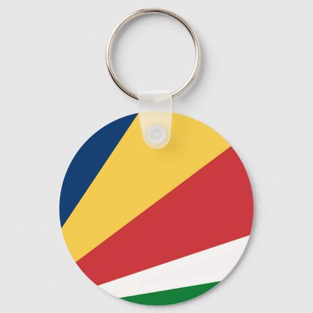 Schlüsselanhänger mit Seychelles Colors Design (Vorderseite)