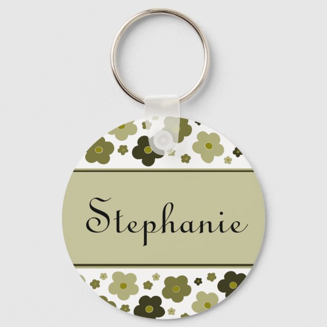 Schlüsselanhänger mit Süßolive-Blume (Vorderseite)